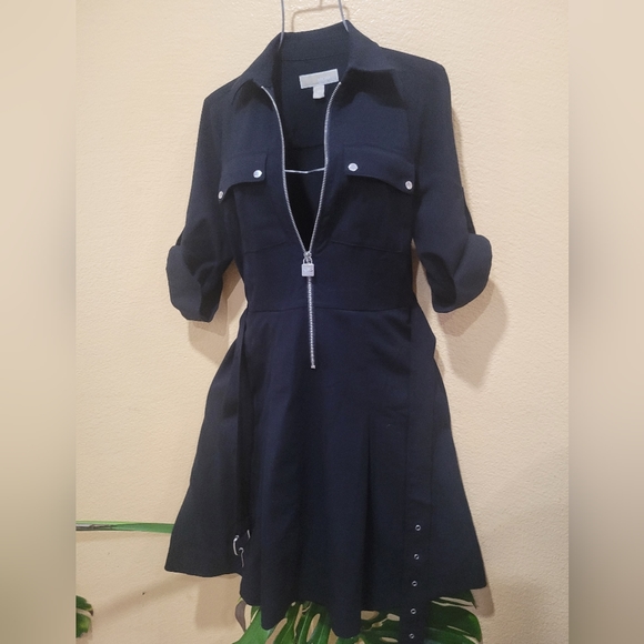 MICHAEL MICHAEL KORS zip-front shirt dress - Picture 1 of 11